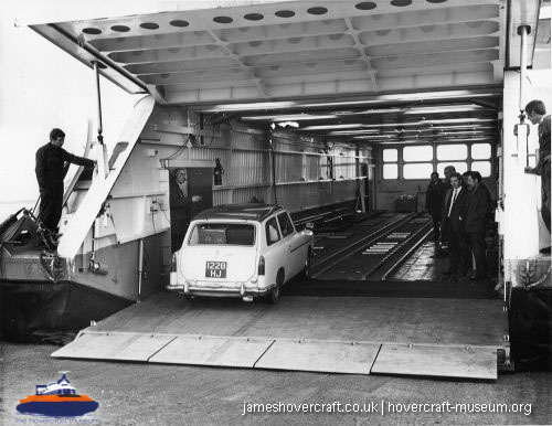 Vosper-Thornycroft VT1 in service -  (credit: The <a href='http://www.hovercraft-museum.org/' target='_blank'>Hovercraft Museum Trust</a>).